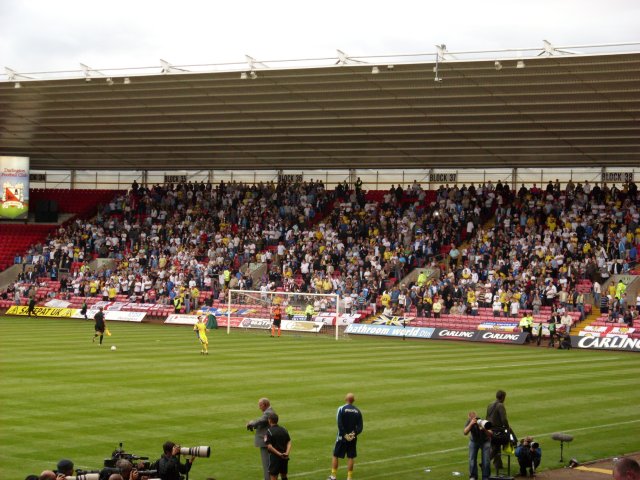 Leeds Fans in the East Stand